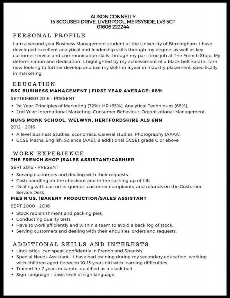 simple resume examples for students on 10 basic undergraduate resume cv examples student resume template cv template student
