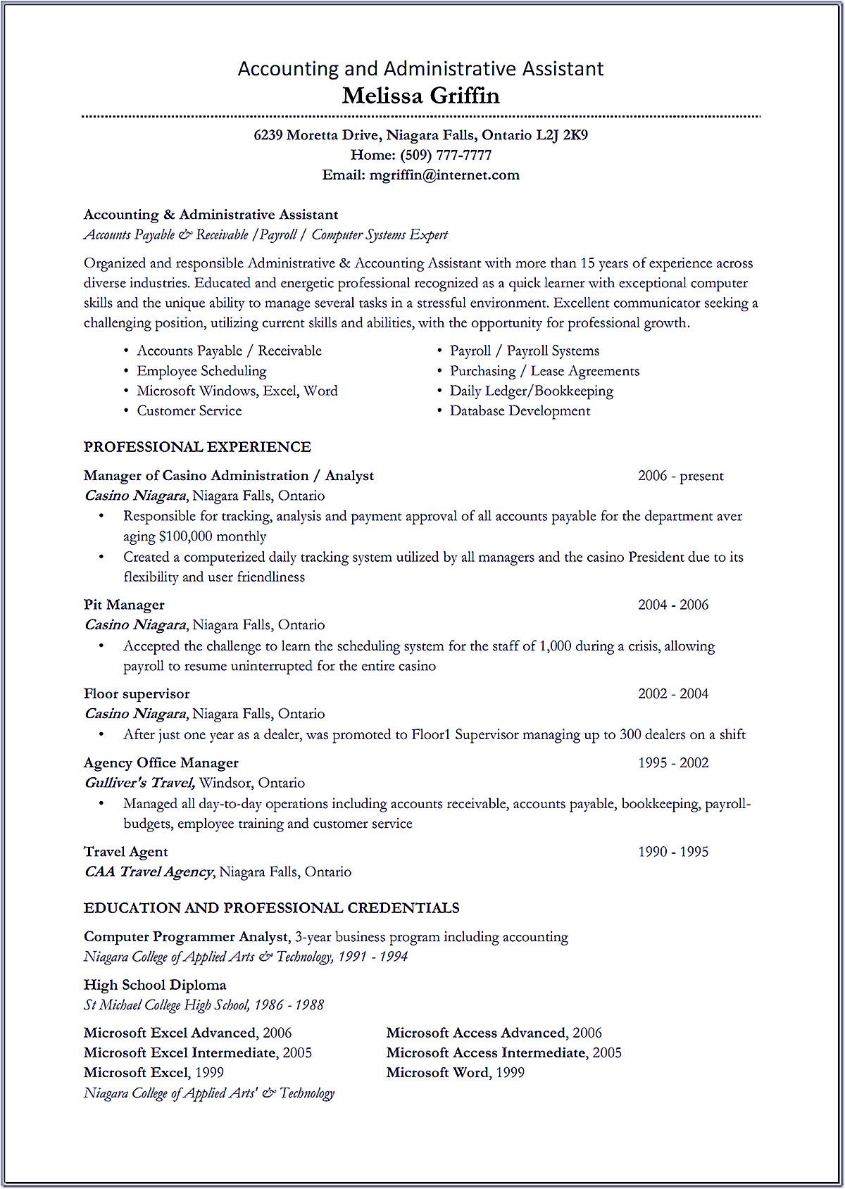 administrative resume sample on whether or not accounting assistant resume can be successful depending on how you will administrative assistant resume teacher resume examples resume examples