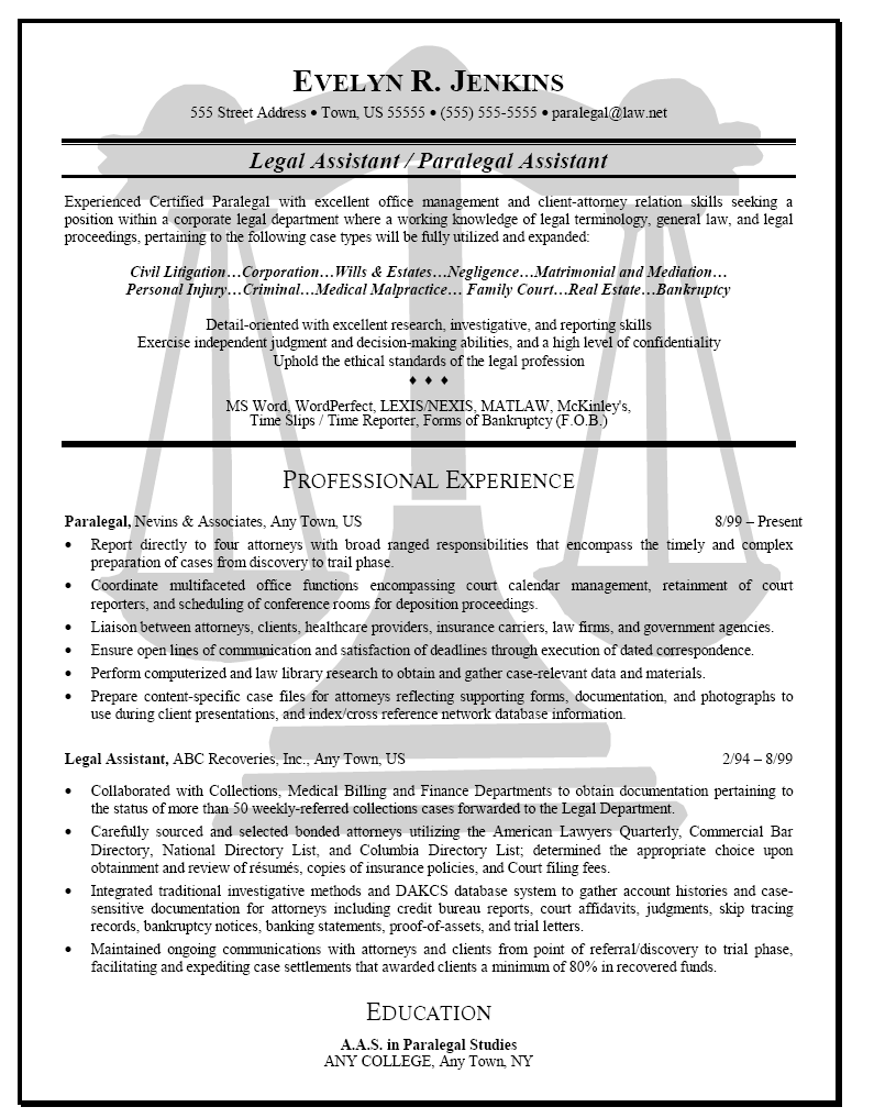 19 sample attorney resume sample resumes sample resume paralegal resume no experience legal resume samples for attorneys on 19 sample attorney resume sample resumes sample resume paralegal resume no experience