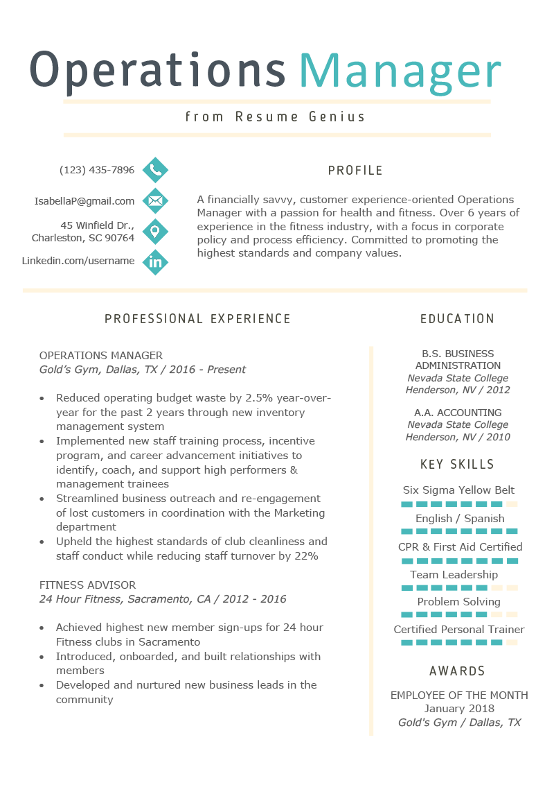 operations manager resume ideas on operations manager resume example writing tips rg job resume examples resume examples manager resume
