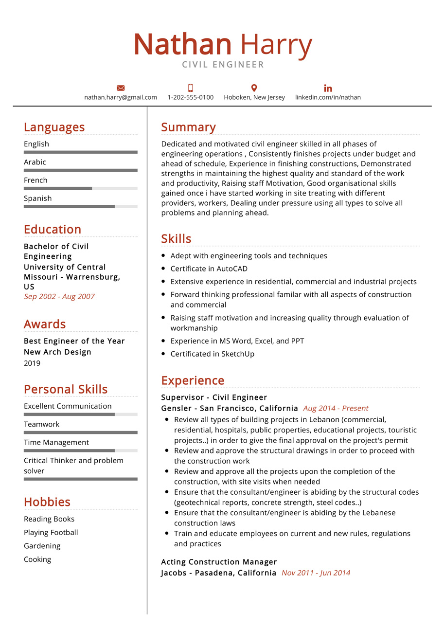 100 professional resume samples for 2020 resumekraft civil engineer resume engineering resume resume examples resume templates engineering on 100 professional resume samples for 2020 resumekraft civil engineer resume engineering resume resume examples