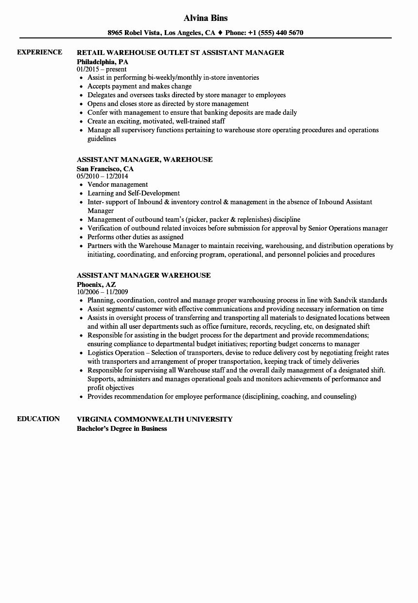 objective for assistant manager on assistant store manager job description resume awesome warehouse assistant manager resume samples manager resume job resume examples job resume samples