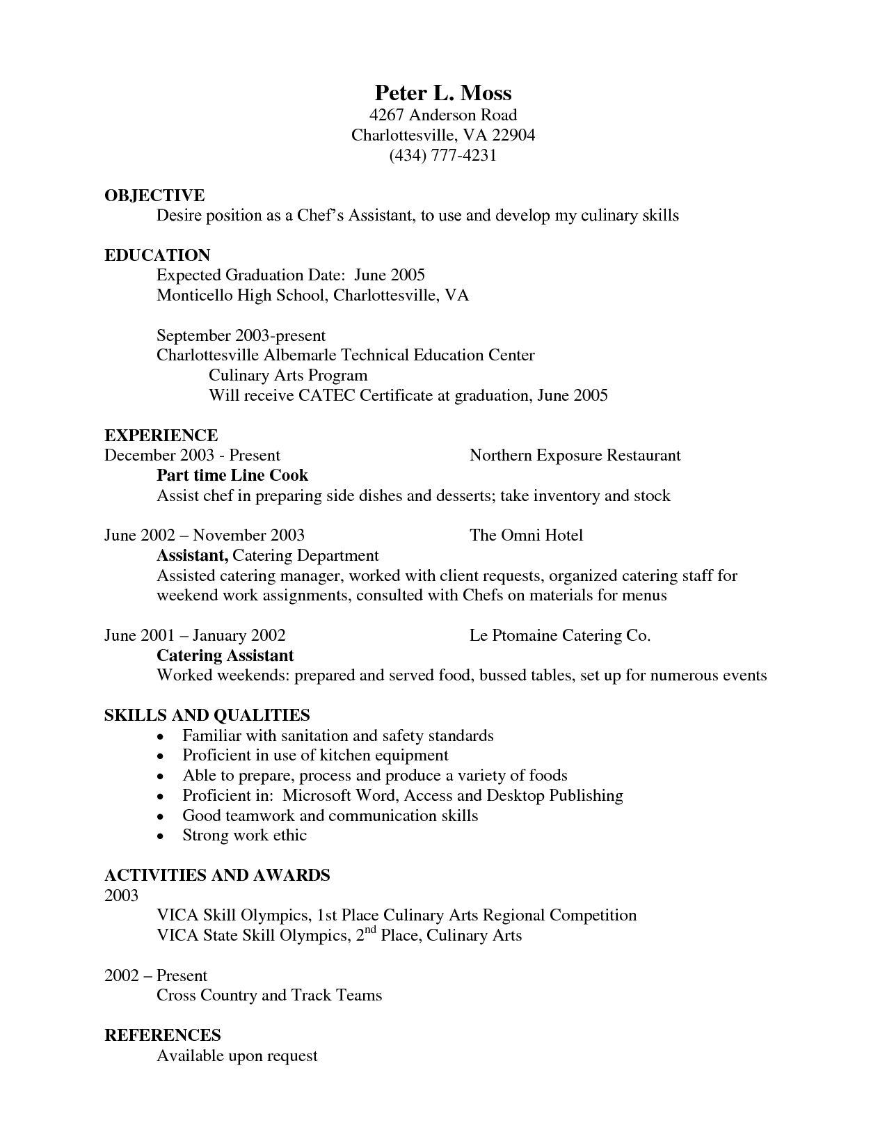 cook example resume sample for cooks cover letter chef resume resume skills resume template line cook resume template on cook example resume sample for cooks cover letter chef resume resume skills resume template