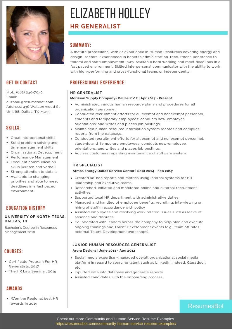 human resources generalist resume sample on hr generalist resume samples templates pdf word 2021 hr generalist resumes bot professional resume examples human resources resume resume template examples