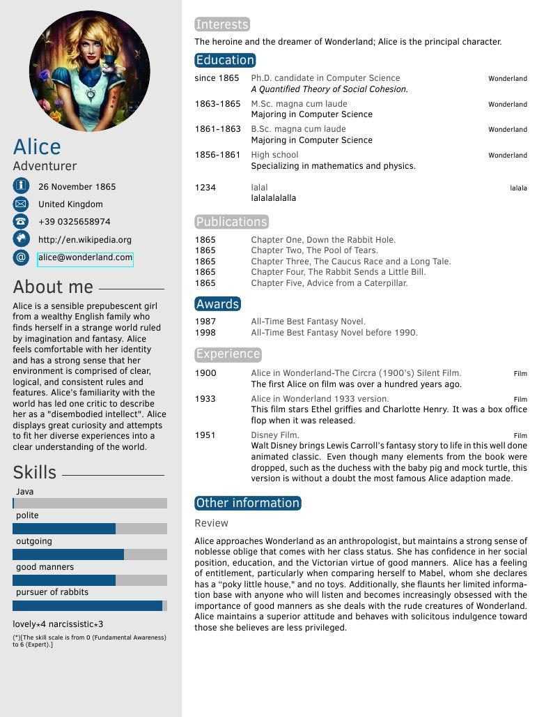 citing publications in cv on pin on work