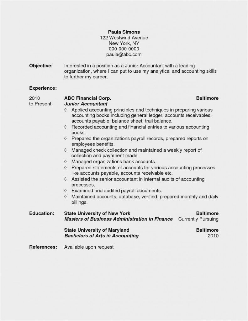 hvac resume template on hvac installer resume 2021 in 2021 resume objective examples resume accounting student