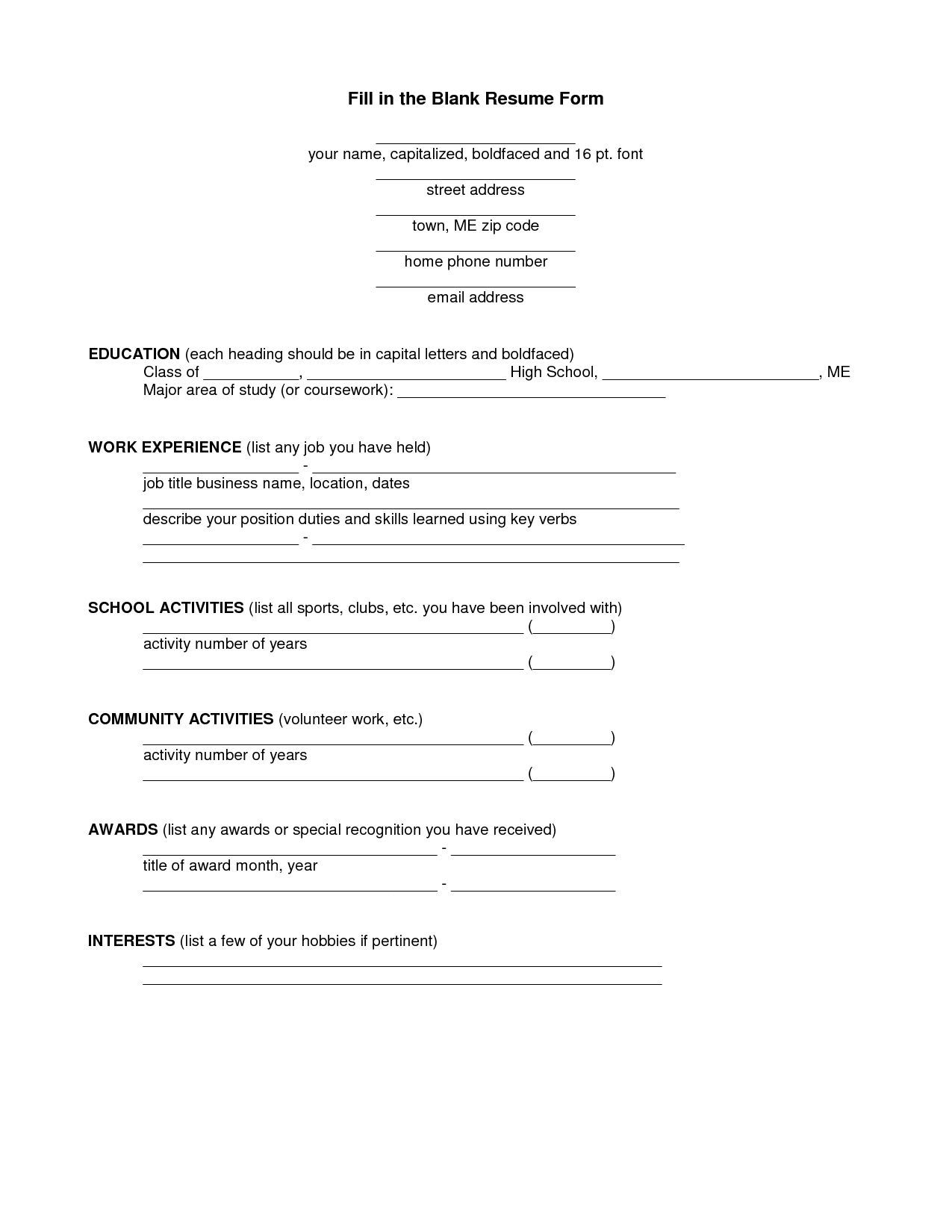 resume templates you can fill in resume resumetemplates templates resume form job cover letter resume template blank fill in resume pdf on resume templates you can fill in resume resumetemplates templates resume form job cover letter resume template