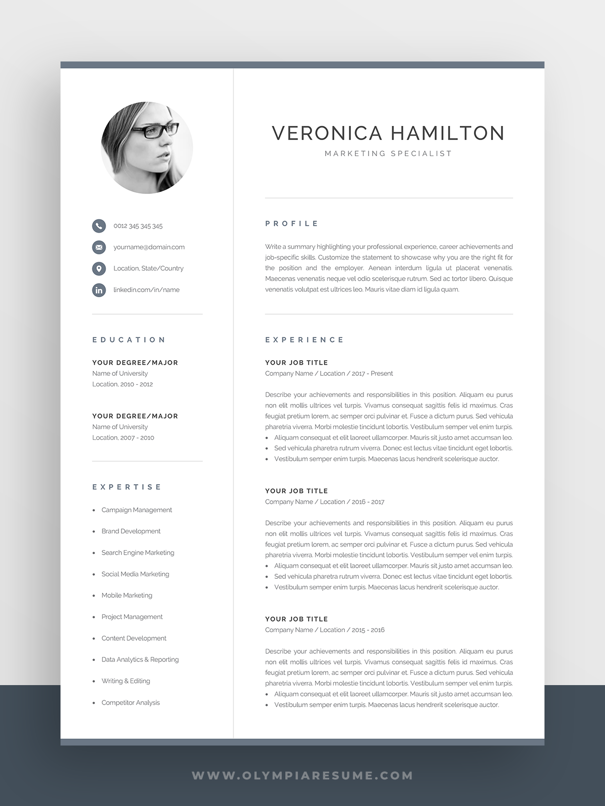 professional cv template with photo modern photo resume etsy cv template cv template professional creative cv template listing references on resume on professional cv template with photo modern photo resume etsy cv template cv template professional creative cv template