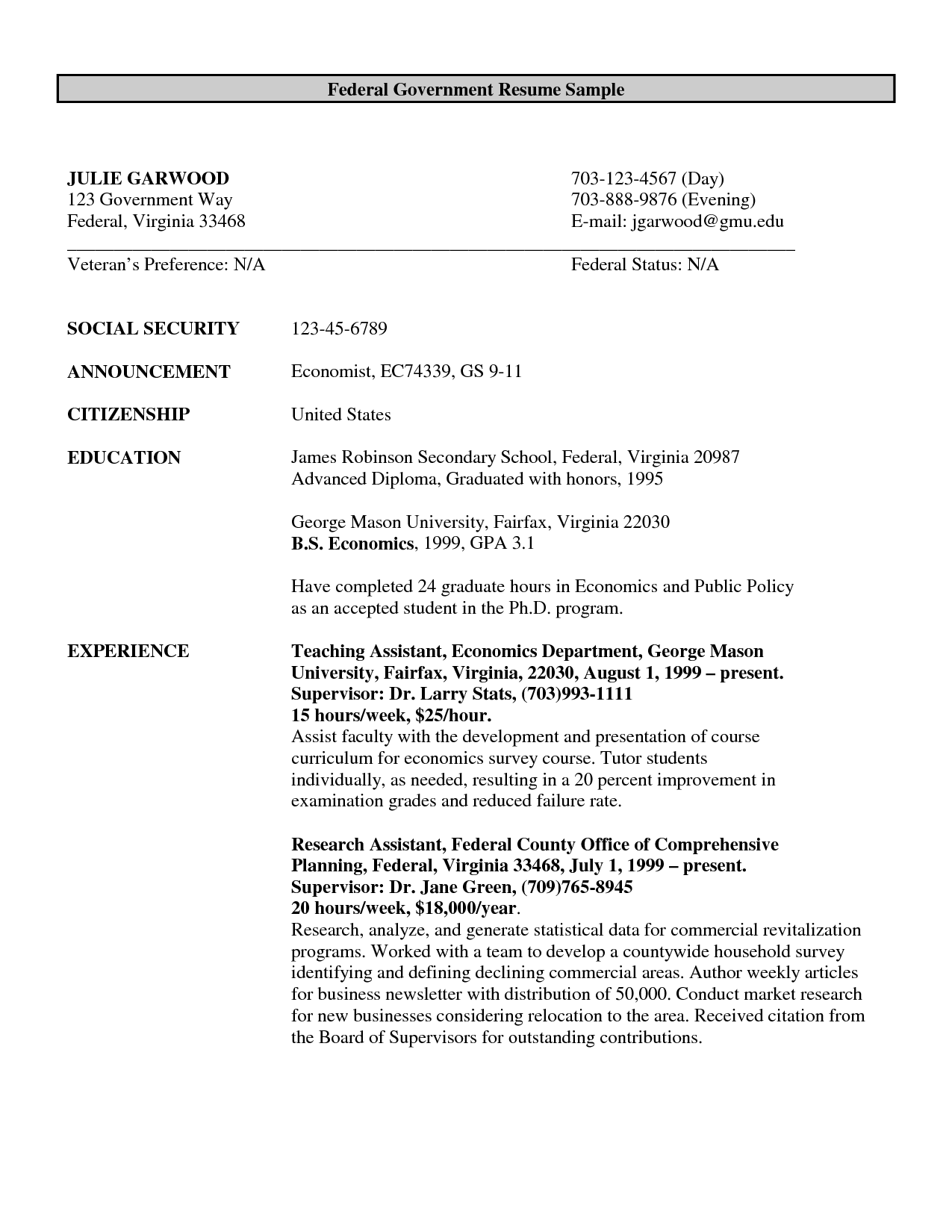 federal government resume on federal government resume examplecareer resume template career resume template
