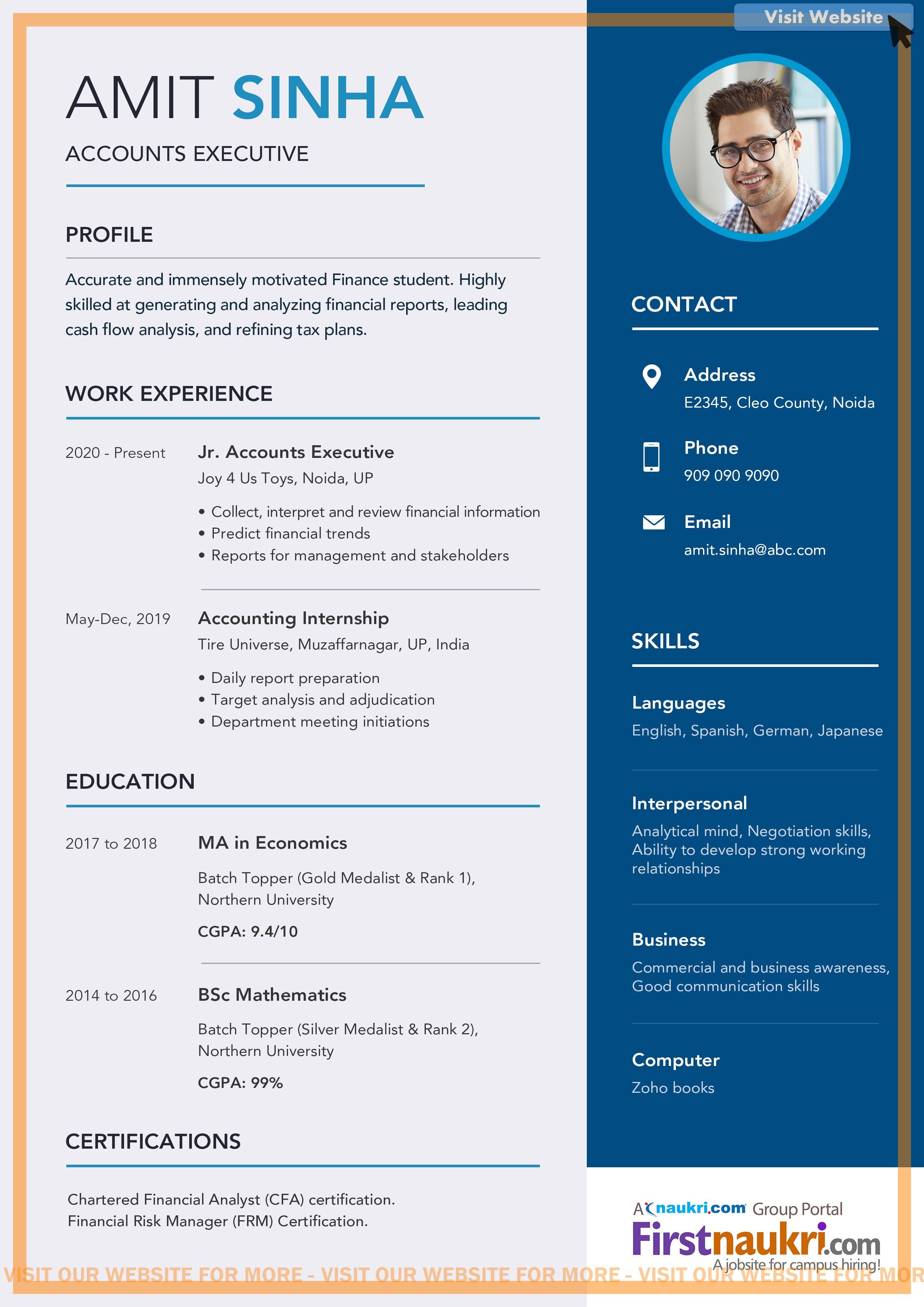 accounting resumes templates on accounting resume samples