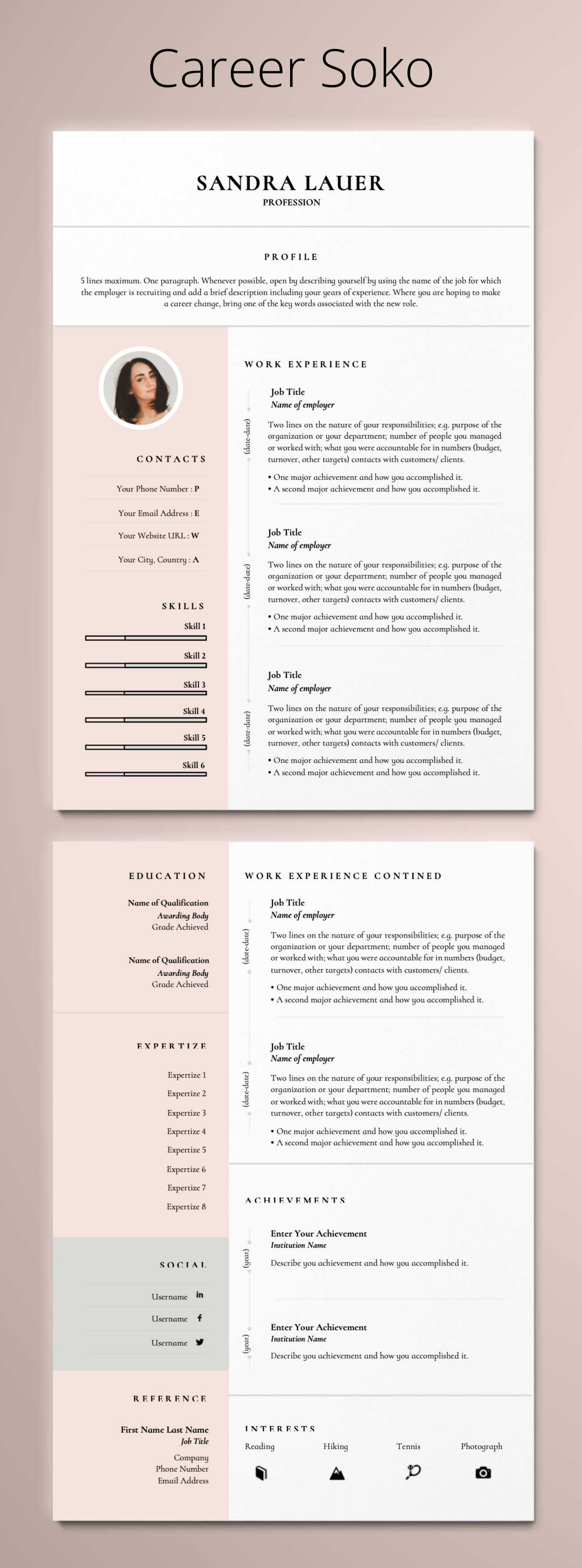 resume template word cv template curriculum vitae 2 page etsy resume template word resume template resume design template 2 page resume template on resume template word cv template curriculum vitae 2 page etsy resume template word resume template resume design template