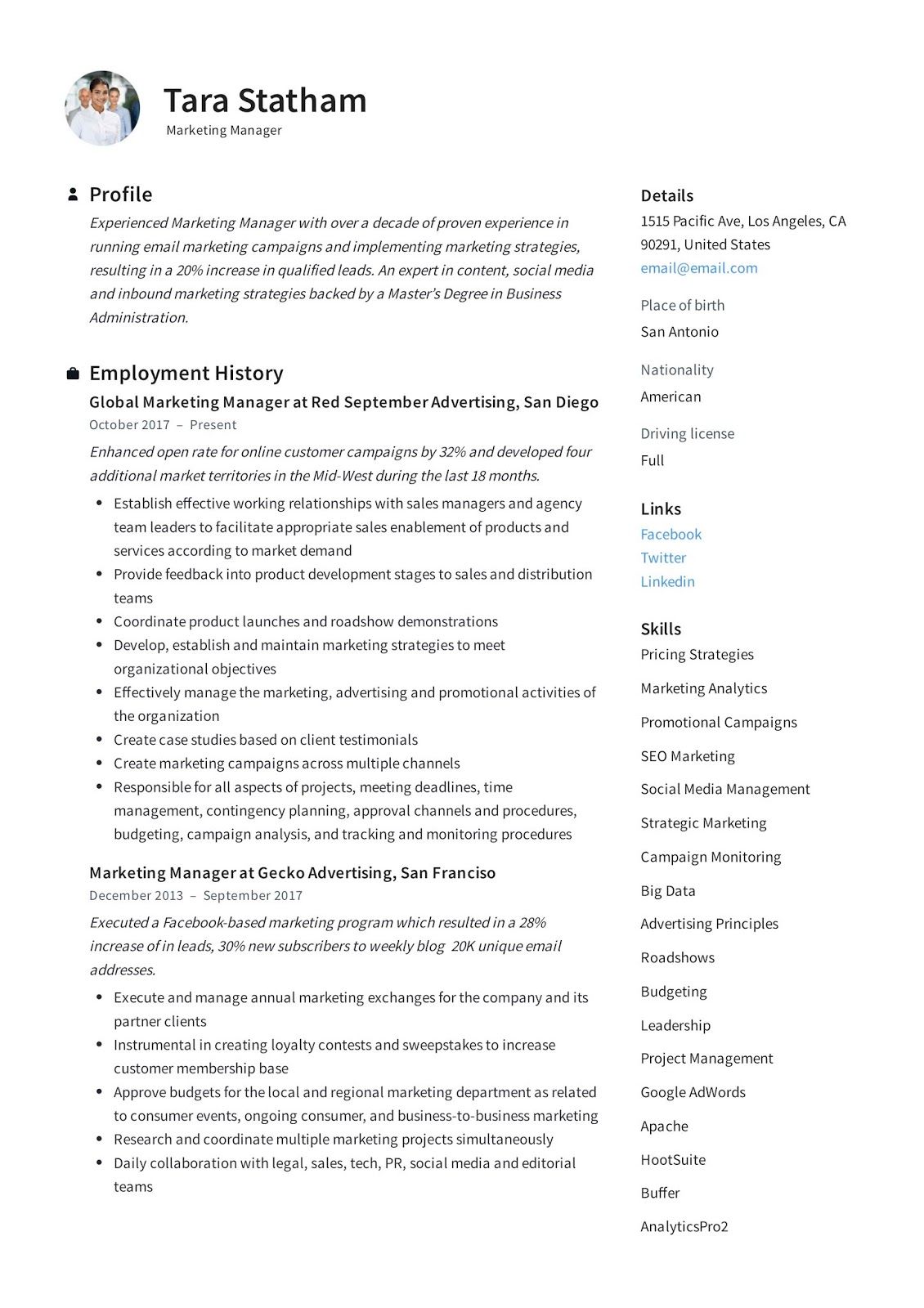 marketing manager cv example marketing manager cv example 2018 marketing manager cv examples u resume examples professional resume examples marketing manager social media marketing manager resume on marketing manager cv example marketing manager cv example 2018 marketing manager cv examples u resume examples professional resume examples marketing manager