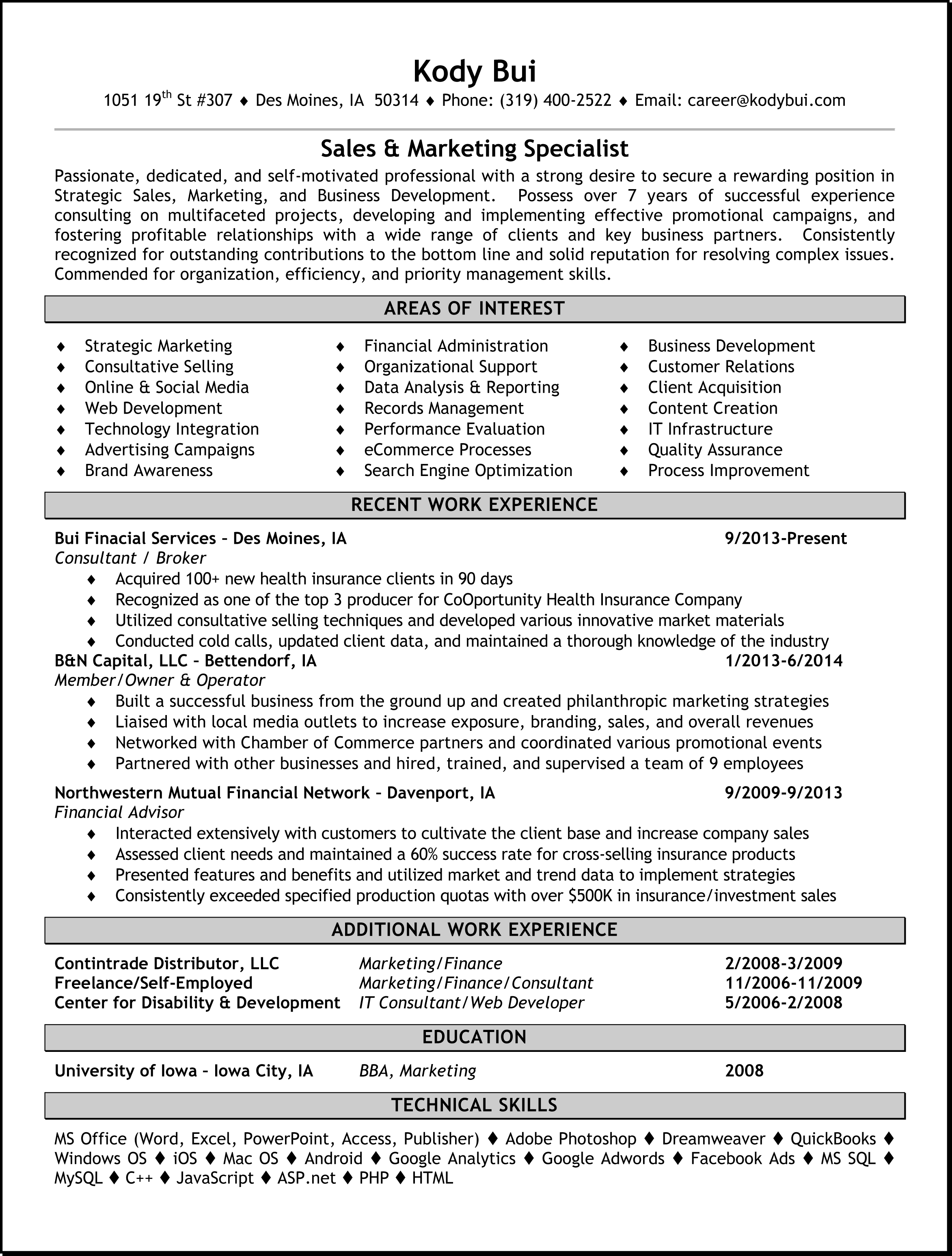 sales consultant resume on sales marketing resume template