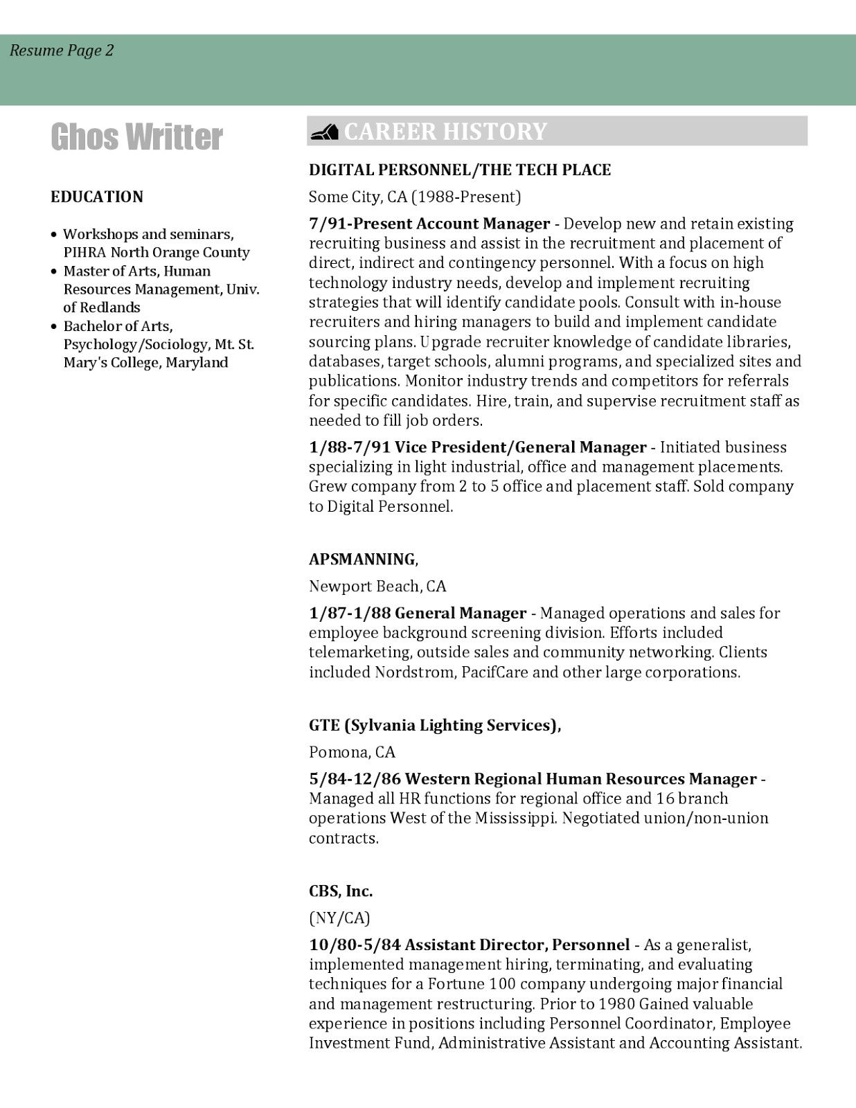 human resources generalist resume sample on best refrence valid contoh kurikulum vitae by httpwaldwert visit details http www httpwaldwert org cover letter for internship cv english learning to write
