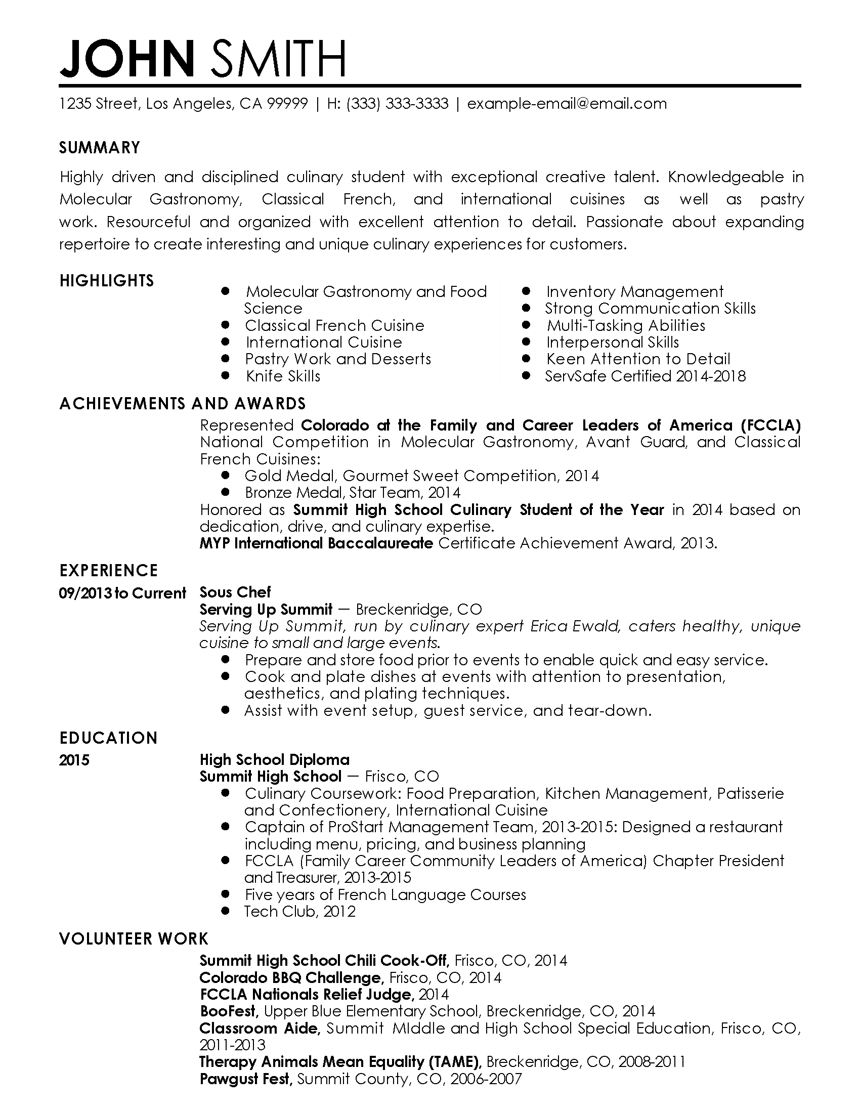 resume for food service worker on unforgettable server resume examples to stand out myperfectresume writing standards engineering resume templates server resume