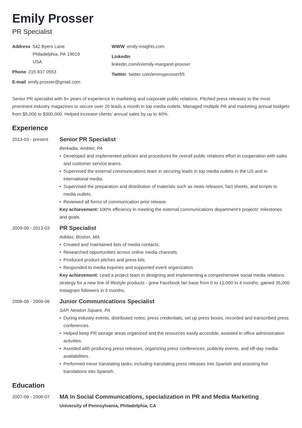 how to write professional summary on public relations resume example template minimo resume objective examples good cv writing a cv