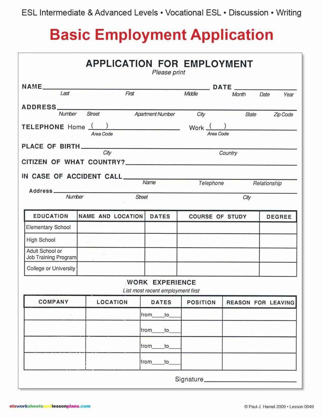 work application template on pin on school