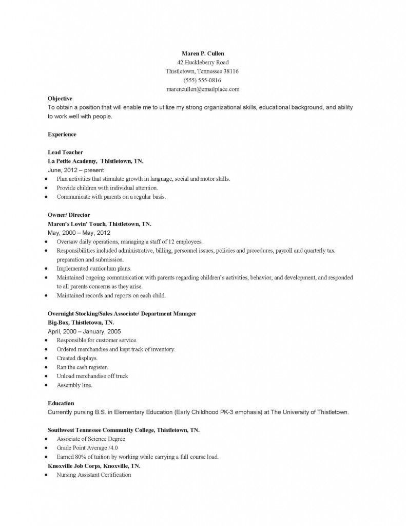 early childhood resume on objective of teacher in resume 2021 in 2021 education resume teacher resume template teacher resume