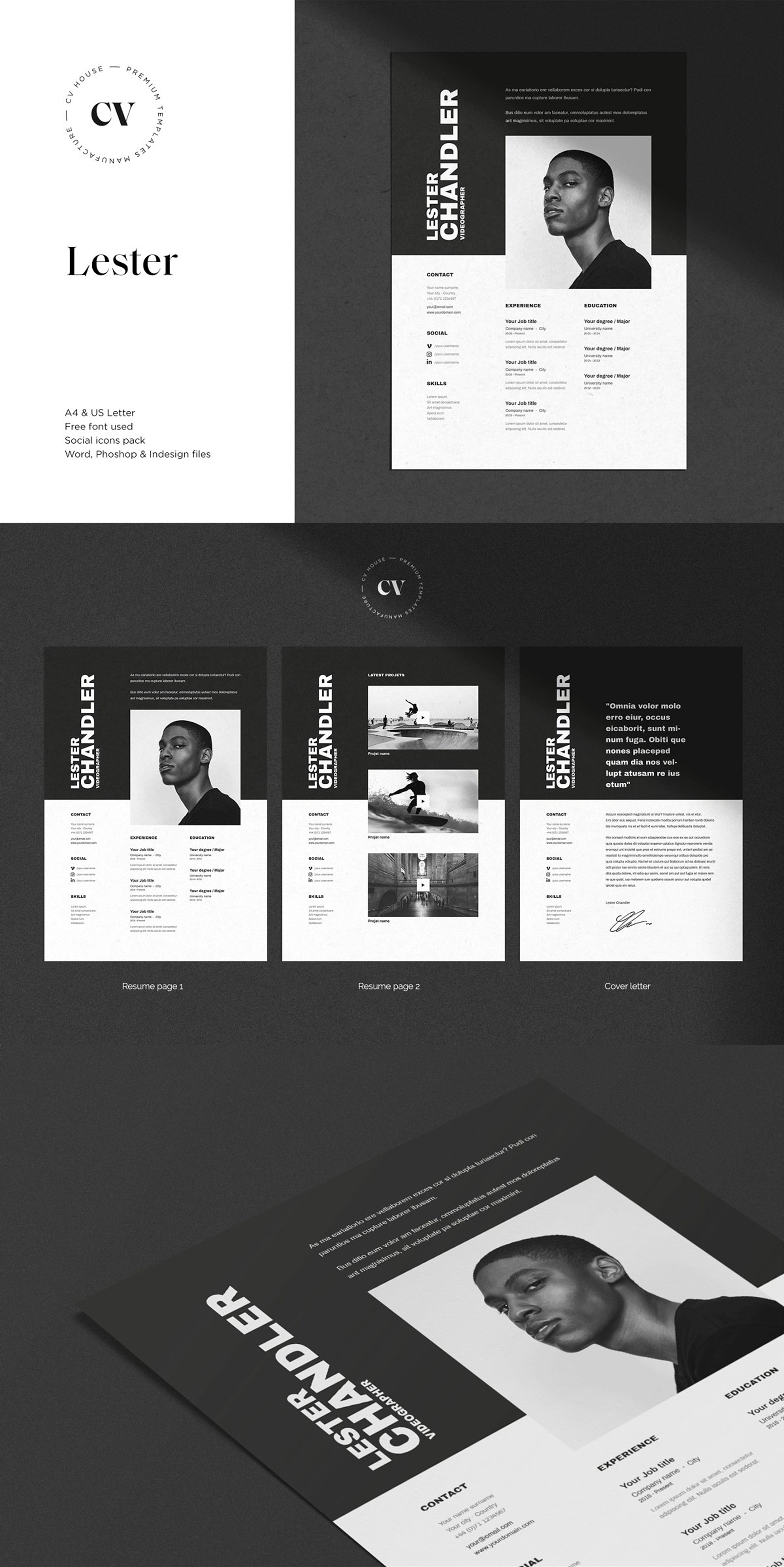 combination resume templates free download on lester cv resume template resume design creative resume design template cv design