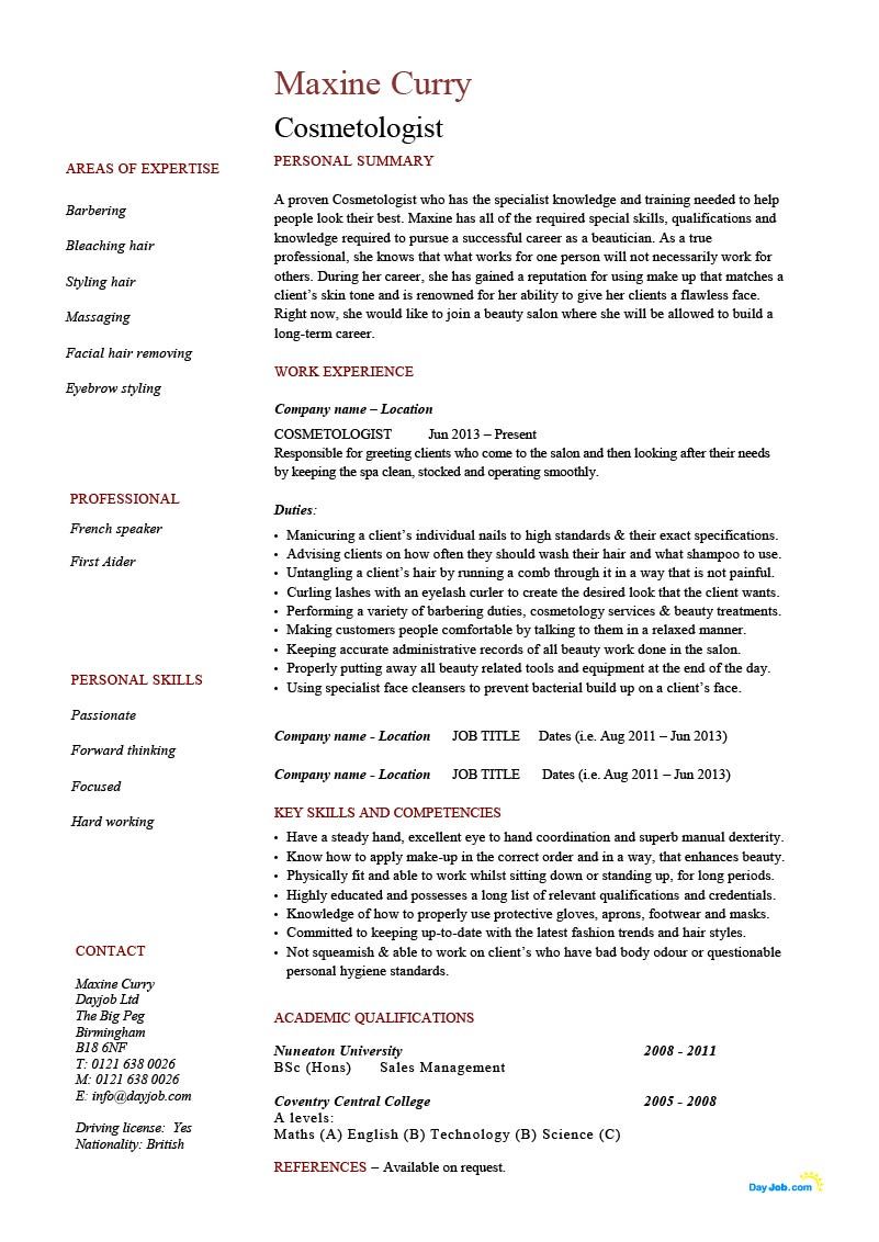 retail sales manager resume examples on cosmetologist resume job resume examples resume template examples job resume