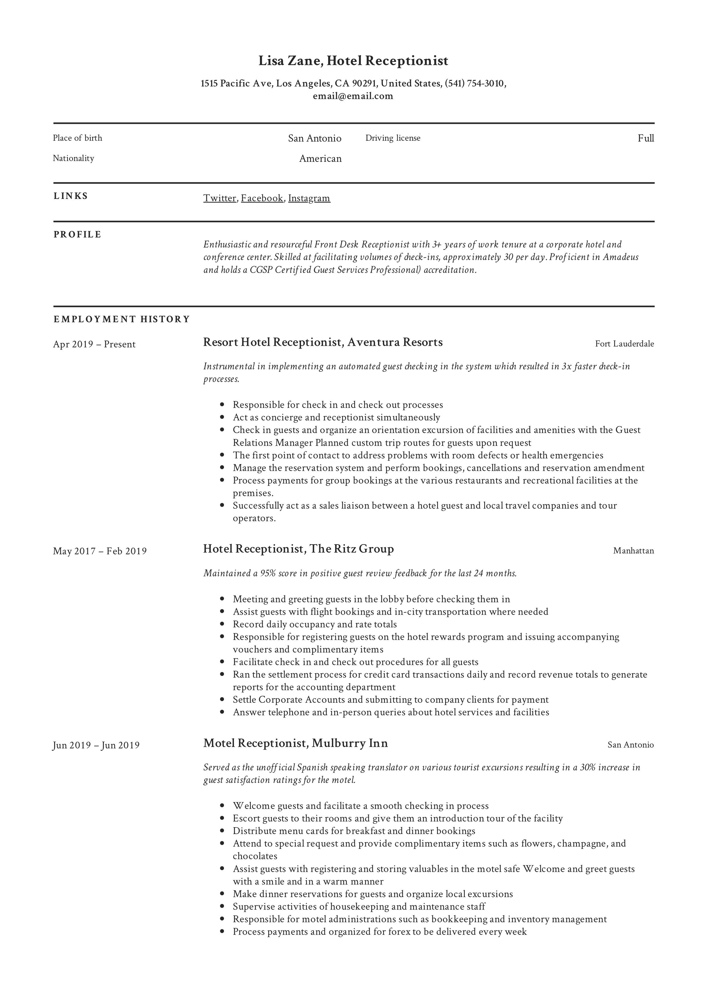 hotel receptionist resume template resume examples administrative assistant job description receptionist medical assistant externship resume on hotel receptionist resume template resume examples administrative assistant job description receptionist