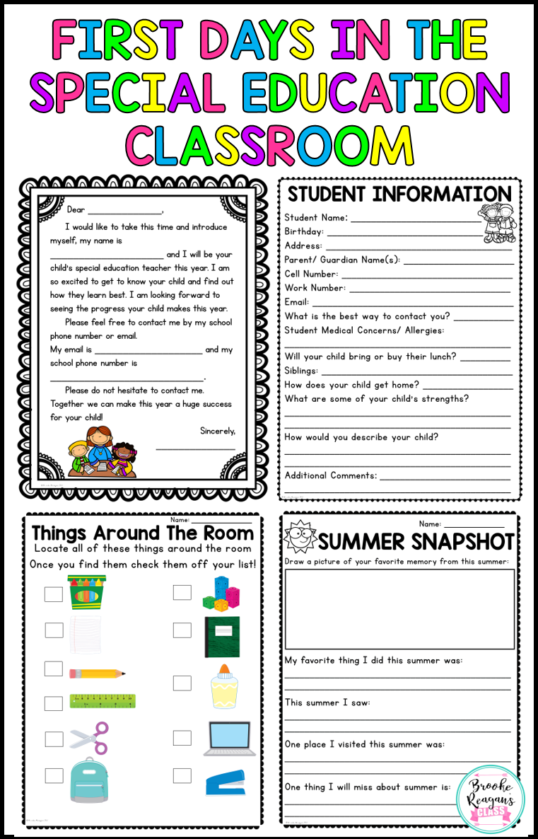 become special education teacher on start off the school year with this first days pack for a special education classroom special education classroom teaching special education special education