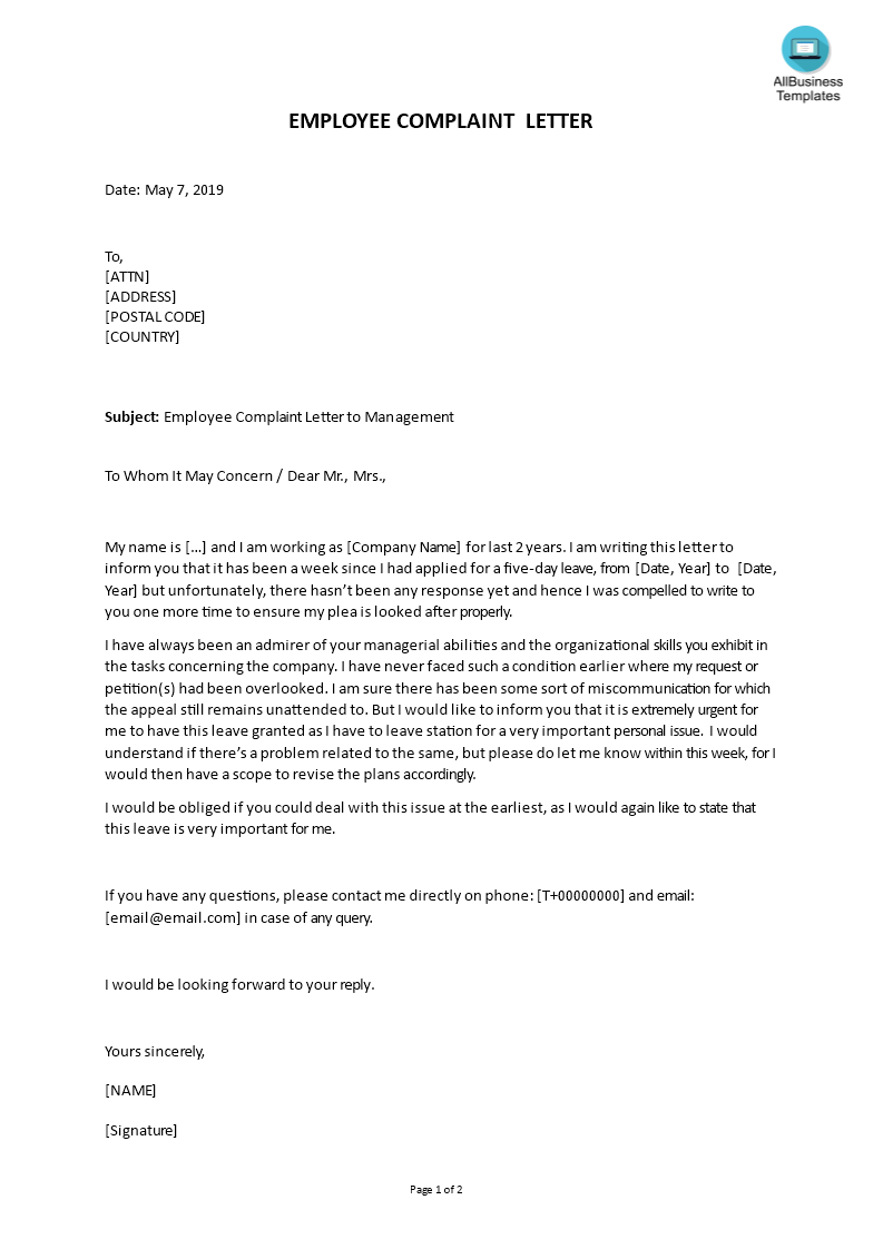 how to write an employee complaint letter an easy way to start is to download this employee complaint in 2021 employee complaints mail template business letter format follow up email to potential employer on how to write an employee complaint letter an easy way to start is to download this employee complaint in 2021 employee complaints mail template business letter format