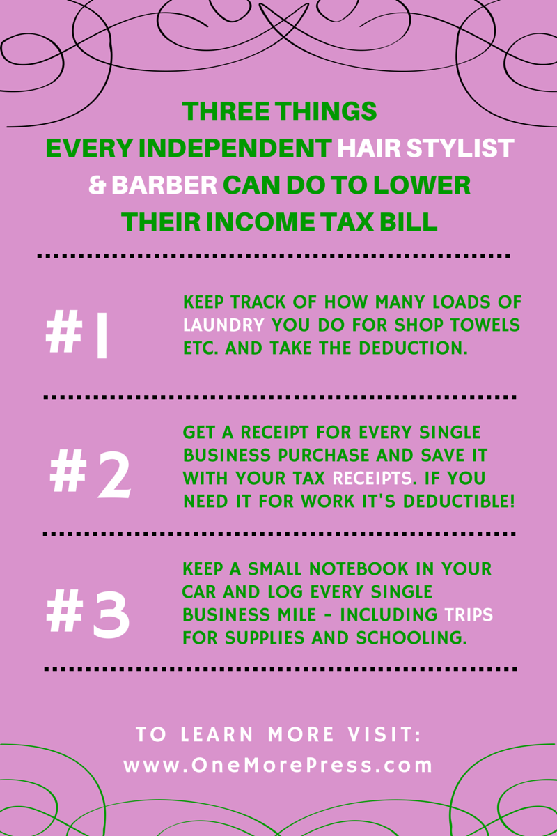 hair stylist that come to your home on three things every independent hair stylist barber can do to lower their income tax bill barber hairs hair salon business home hair salons salon marketing