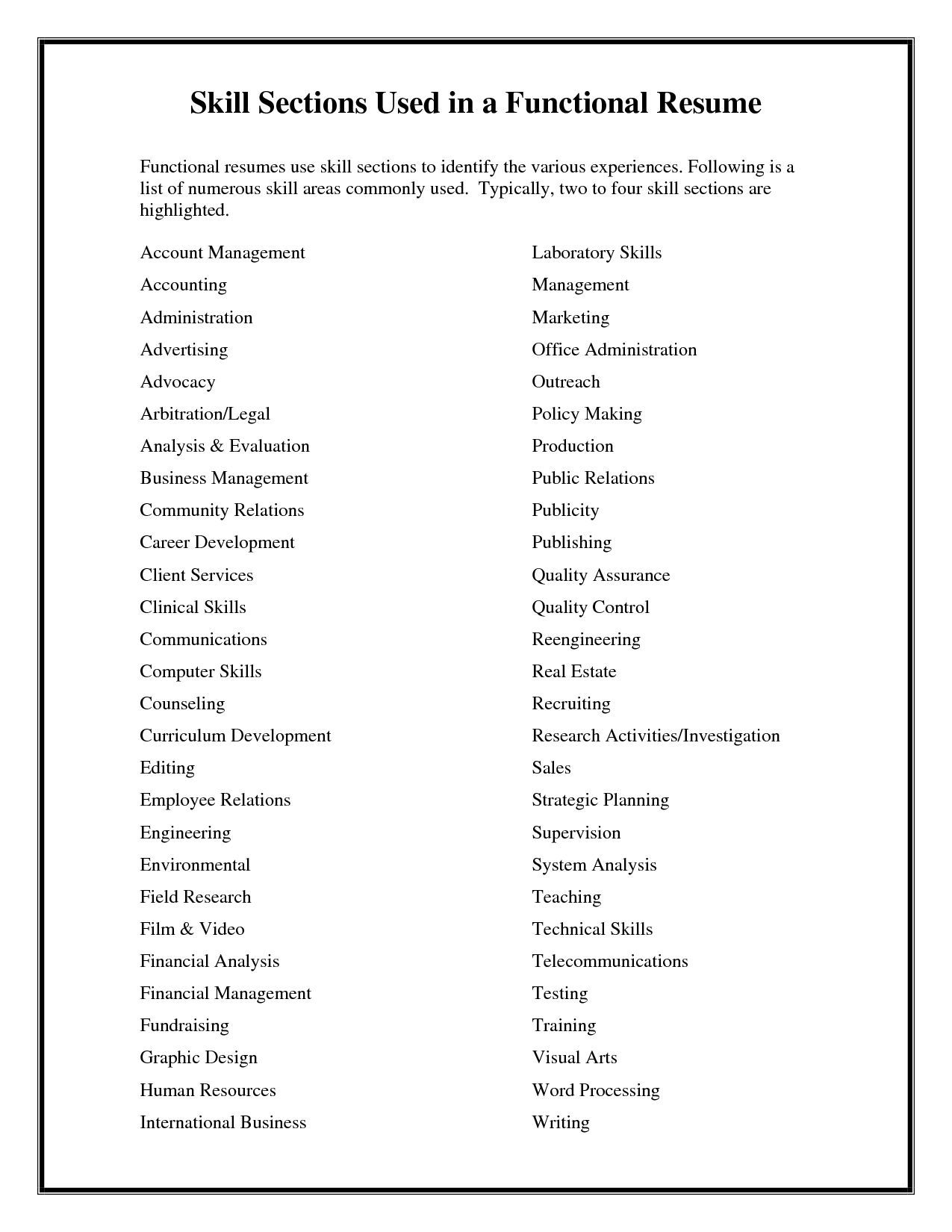 resume qualifications list on n travelinglady23 profile pinterest