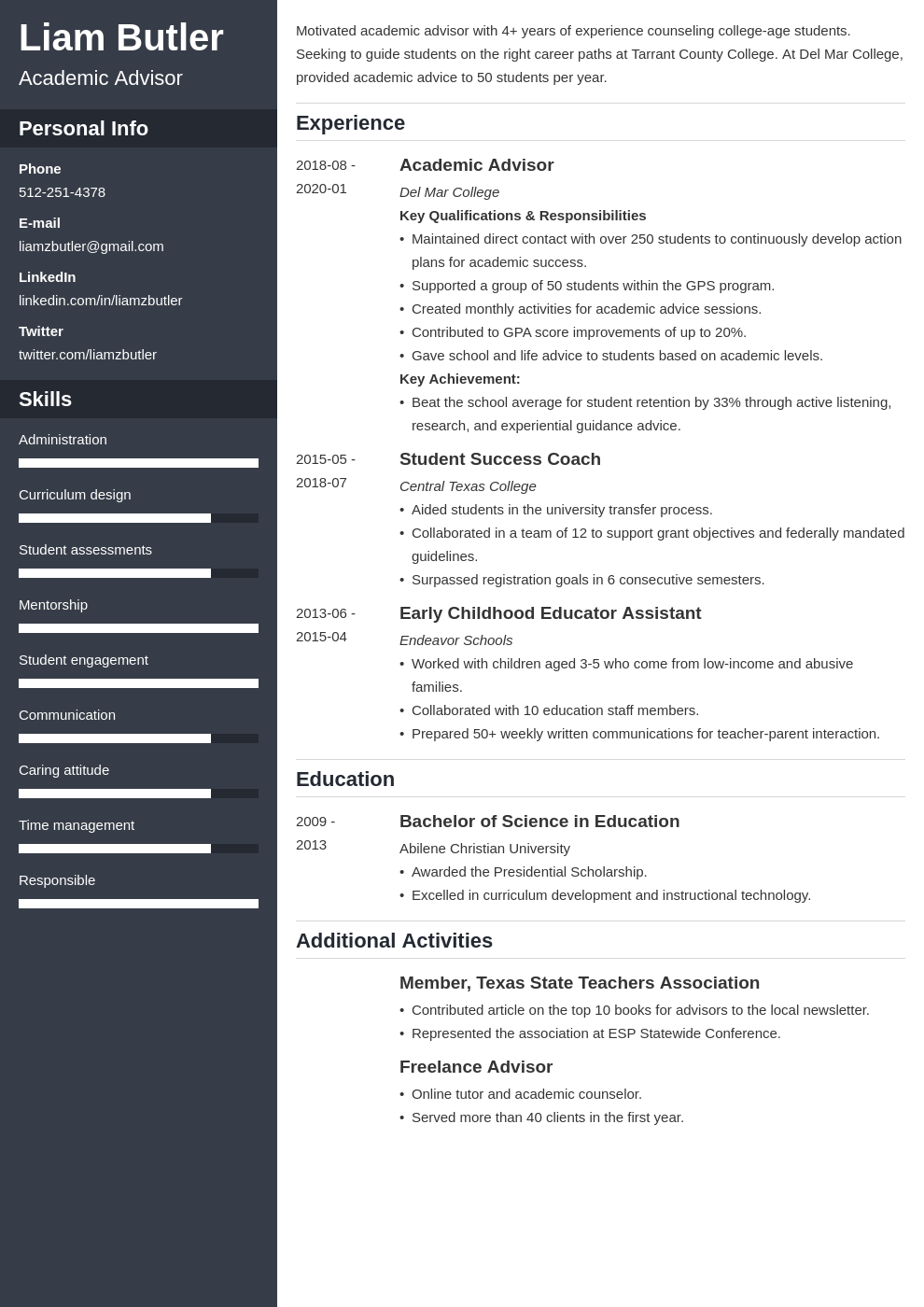 advisor resume example on academic advisor resume example template cascade resume examples resume server resume