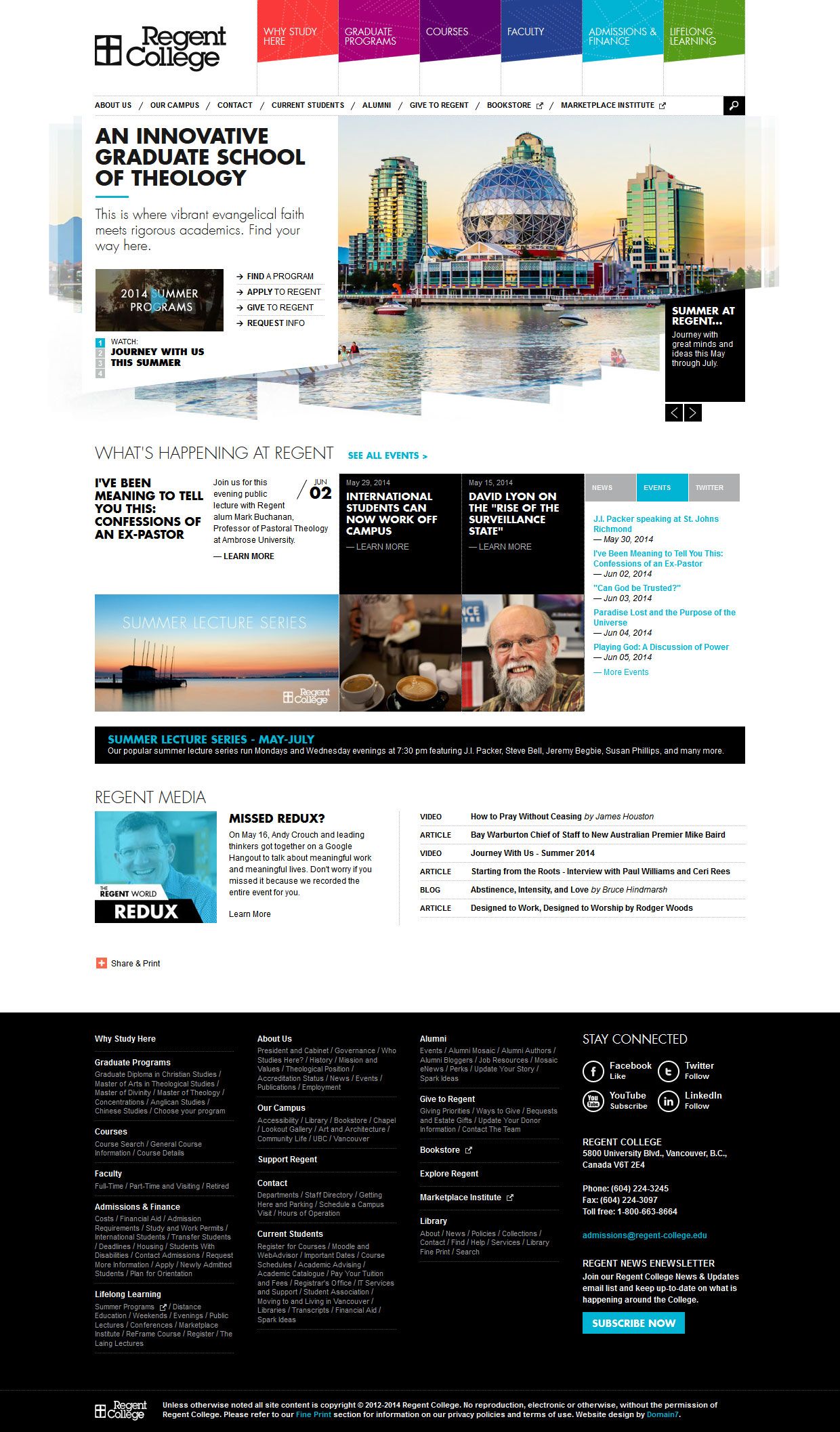 housing for graduate students on regent college responsive webdesign slider web design graduate school web design inspiration