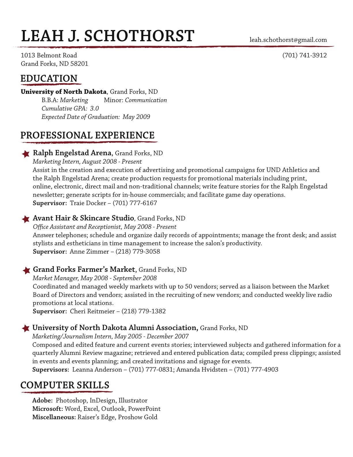 resume for office skills on creative resume