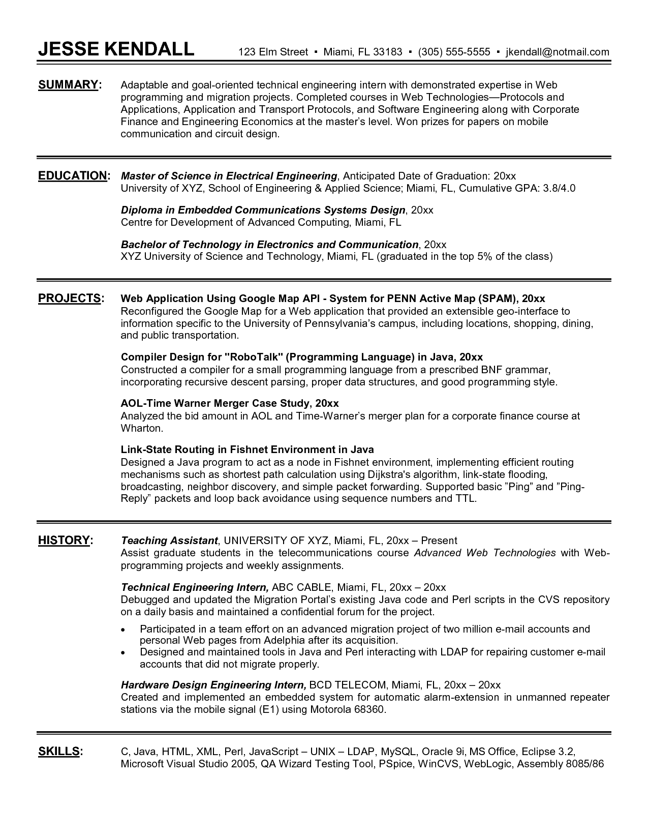 resume format for computer science engineering students for internship on pin by bertha jensen house remodeling on cv examples engineer engineering internships sample resume cover letter internship resume