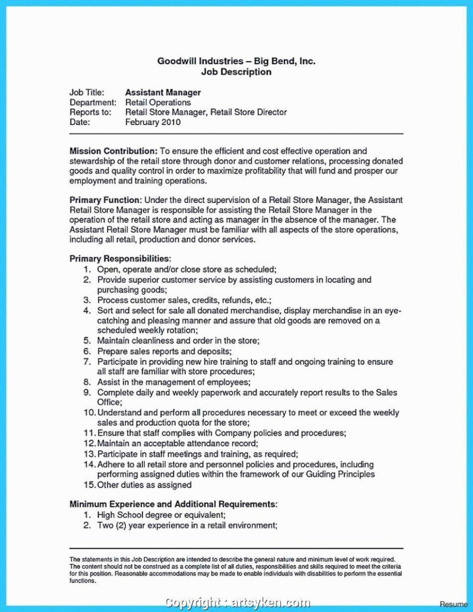 assistant manager job description resume beautiful 10 small but important things to observe operations assistant manager resume on assistant manager job description resume beautiful 10 small but important things to observe