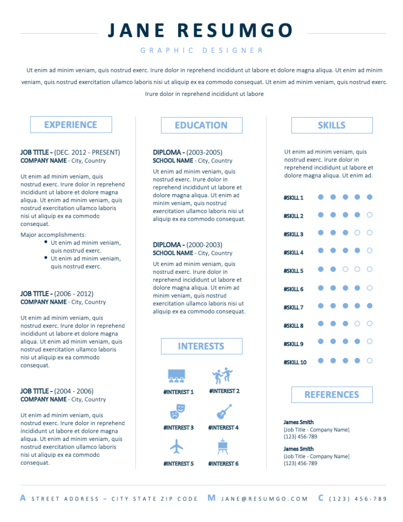 2 column resume template google docs on jonas three column resume template resumgo com resume template modern resume template resume