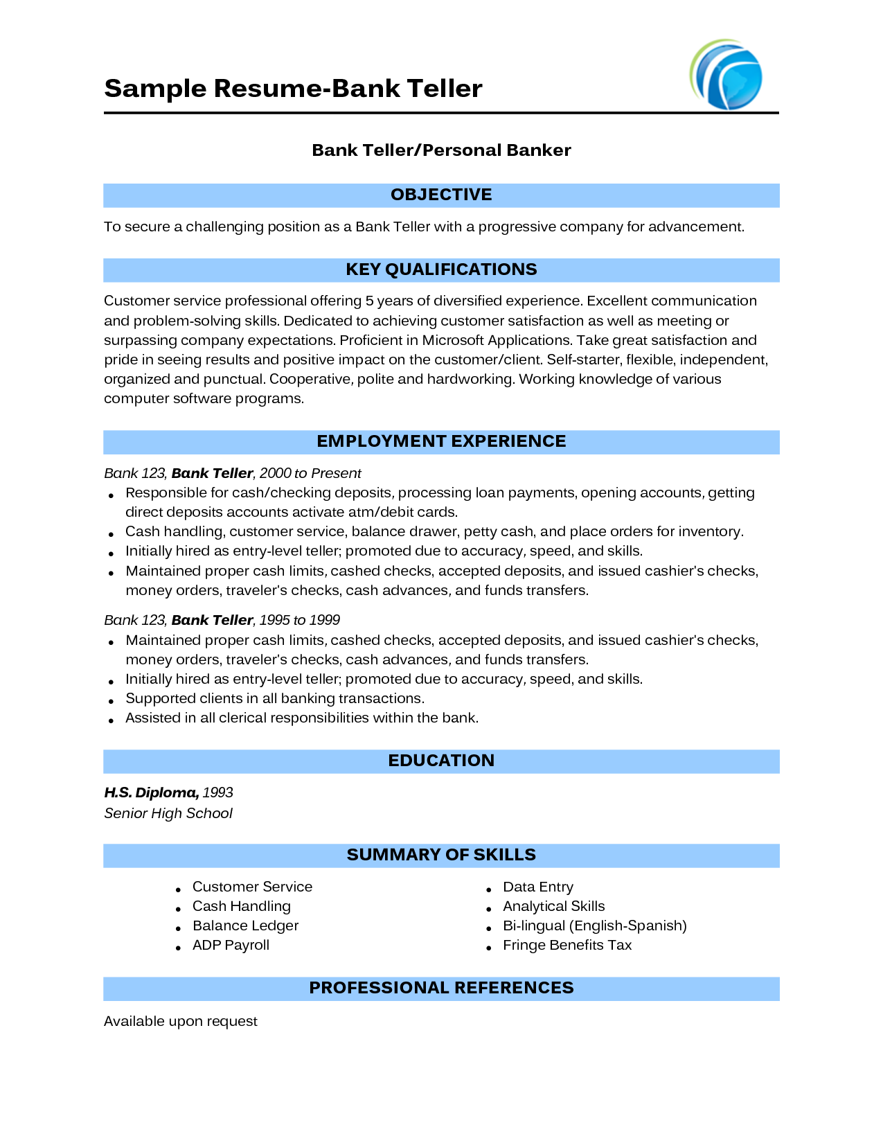 resumes for people with little experience on teller resume with no experience sample resume bank teller bank teller resume resume no experience sample resume