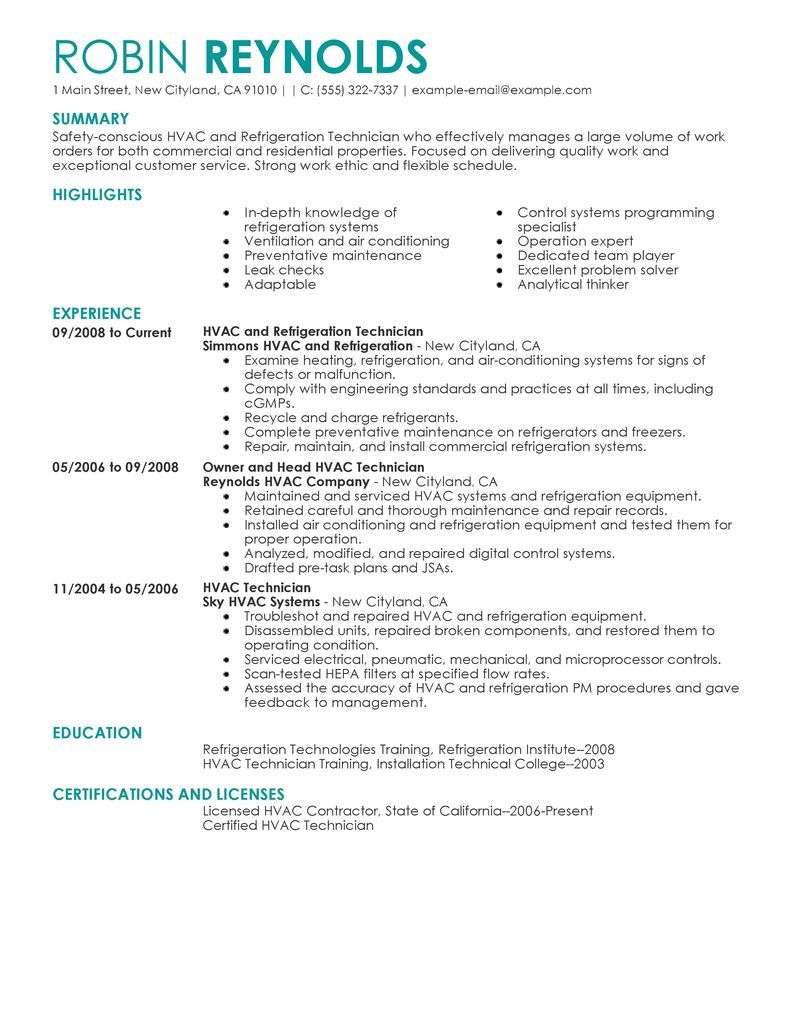 hvac resume template on hvac designer resume sample resumesdesign template marketing
