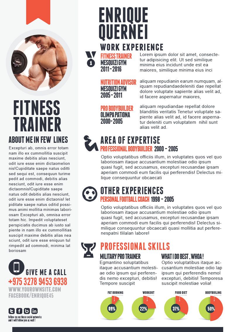 personal trainer resume points on this article will help you write fitness trainer resume it will take you through the informatio curriculum vitae template resume examples good resume examples