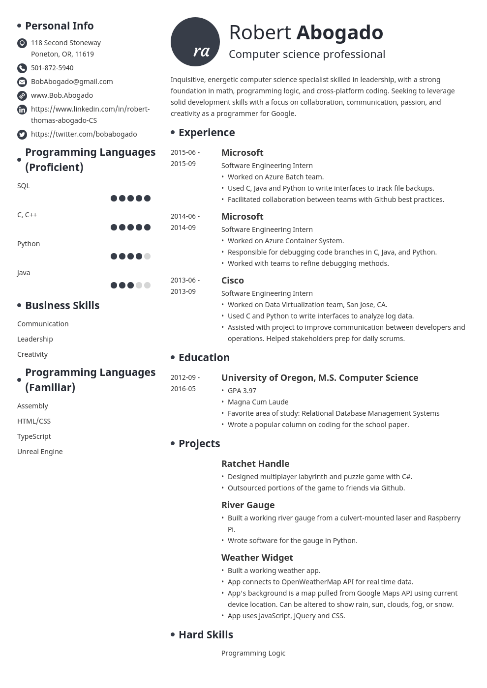 computer science resume builder on computer science resume template initials computer science resume examples job resume examples
