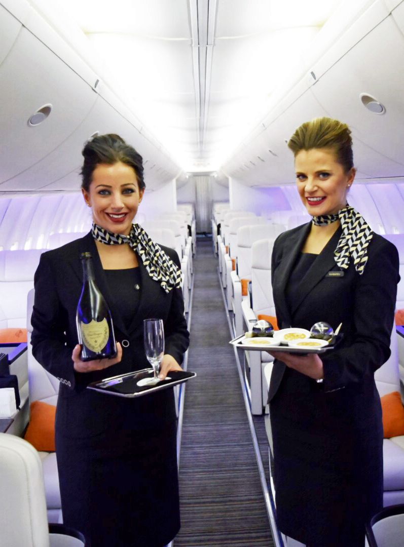private jet flight attendant jobs on exclusive look inside the four seasons new private jet private jet four seasons flight attendant uniform