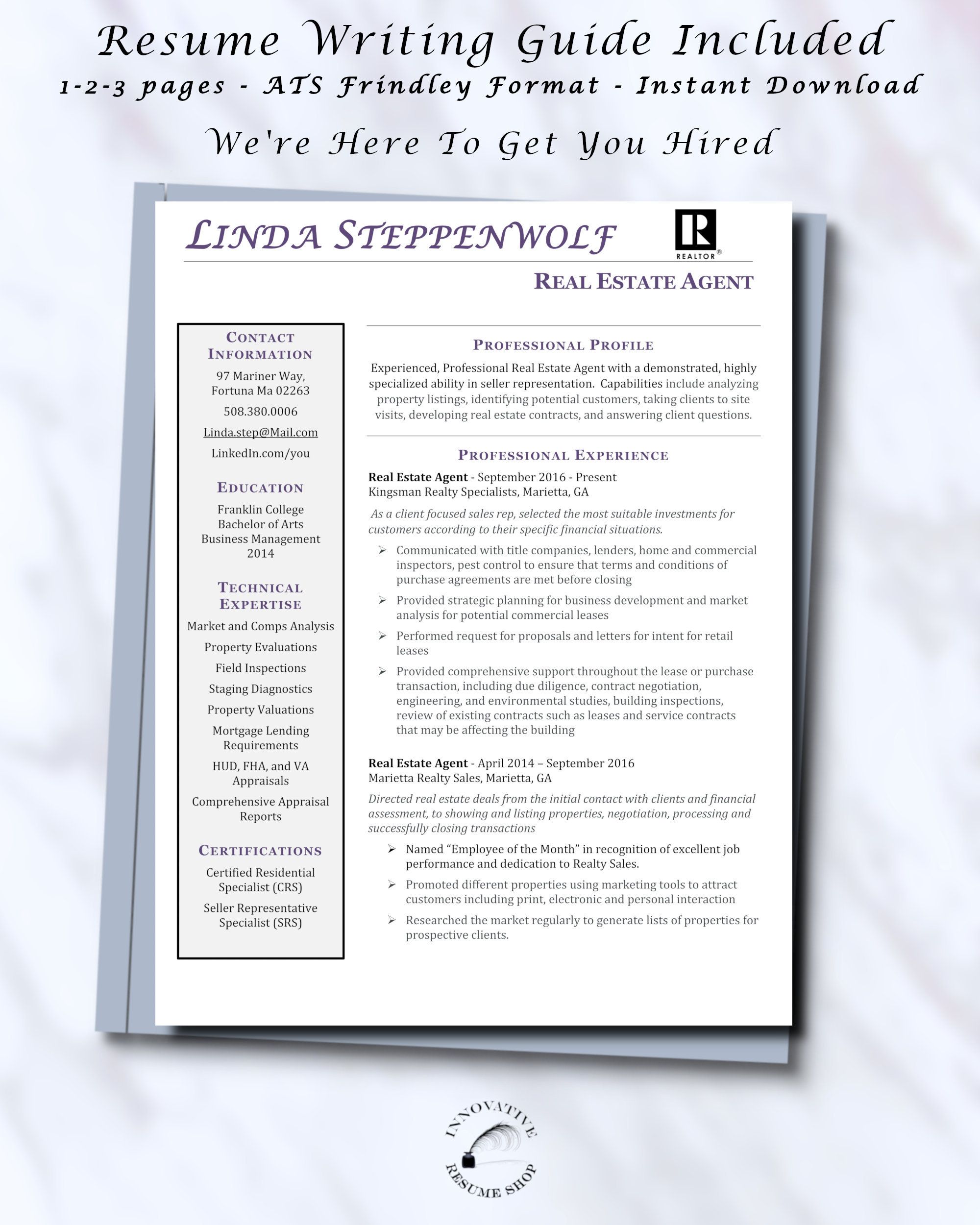real estate resume template free on real estate agent realtor resume template with successful etsy good resume examples resume writing resume examples