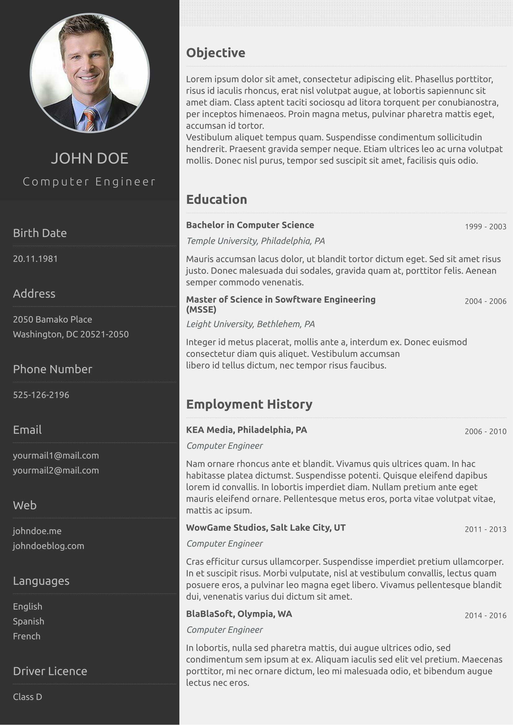 best 1 page resume on one page classical cv template form cvzilla com enjoy creating your awesome resume one page resume template one page resume downloadable resume template