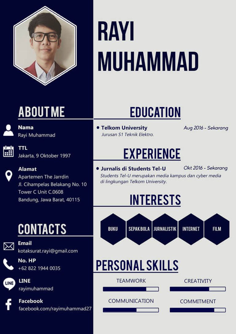 free download template cv on contoh cv magang mahasiswa creative cv template cv kreatif riwayat hidup