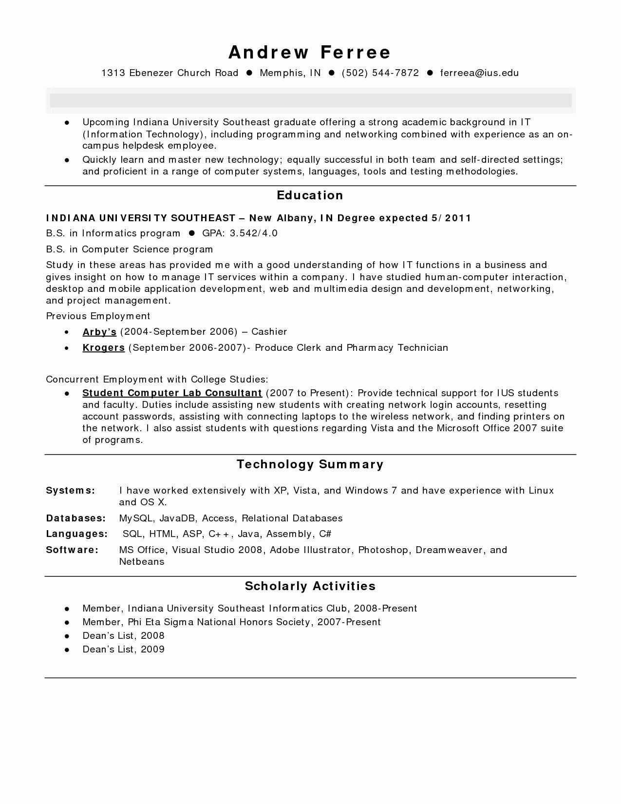 good summary for resume for students on 78 best of images of example of resume for fresh graduate information technology check more at https cover letter for resume sample resume cover letter resume