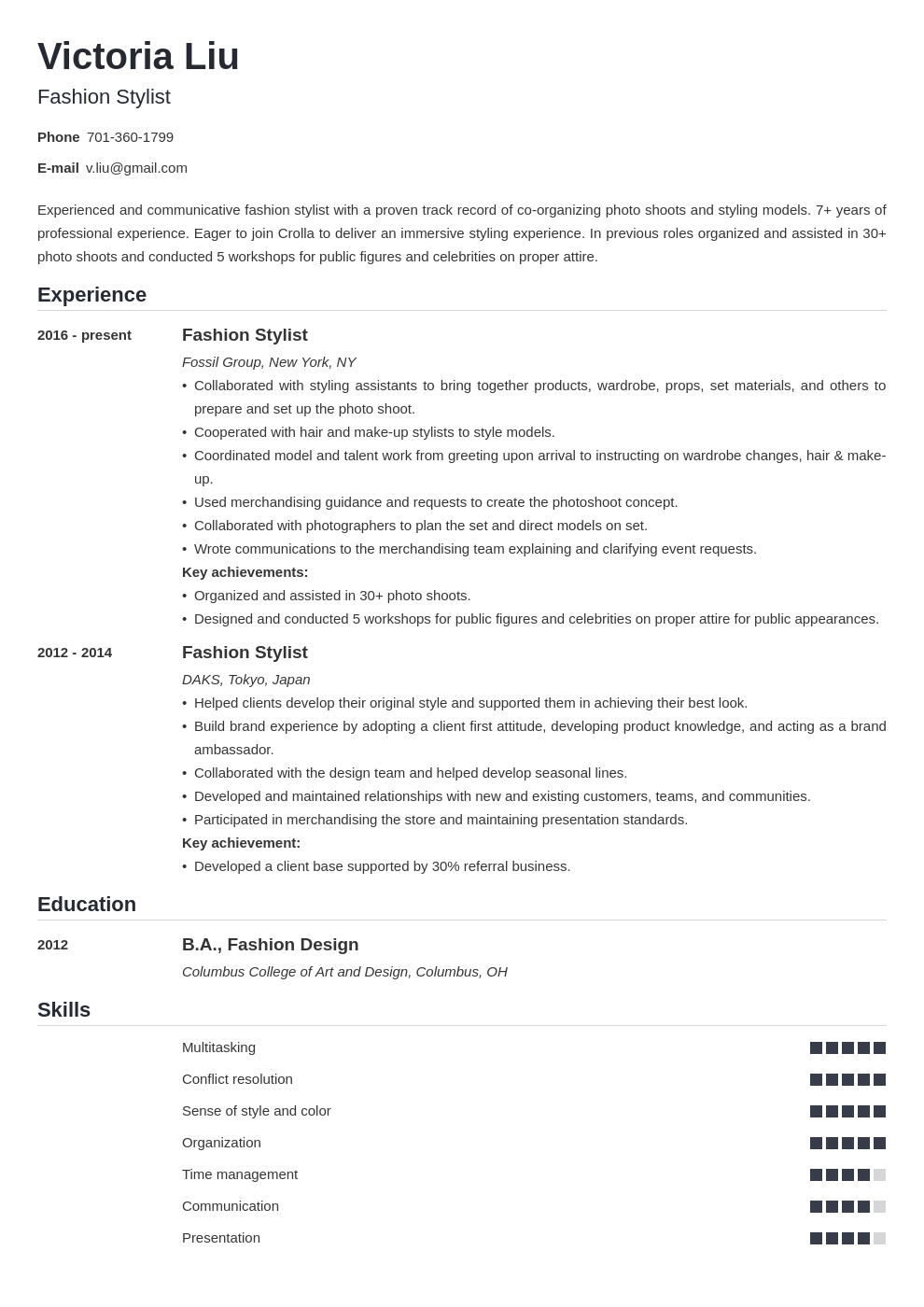 fashion designer resumeexample on fashion stylist resume example template nanica fashion stylist resume fashion designer resume resume design