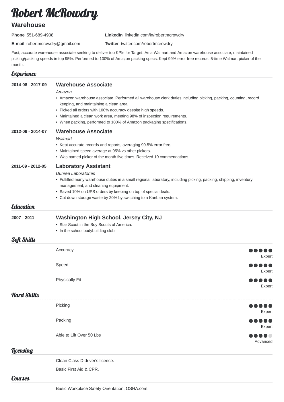 general warehouse worker resume on warehouse resume template free 2019 warehouse manager resume templates 2020 warehouse clerk resume templ warehouse resume resume templates resume template free