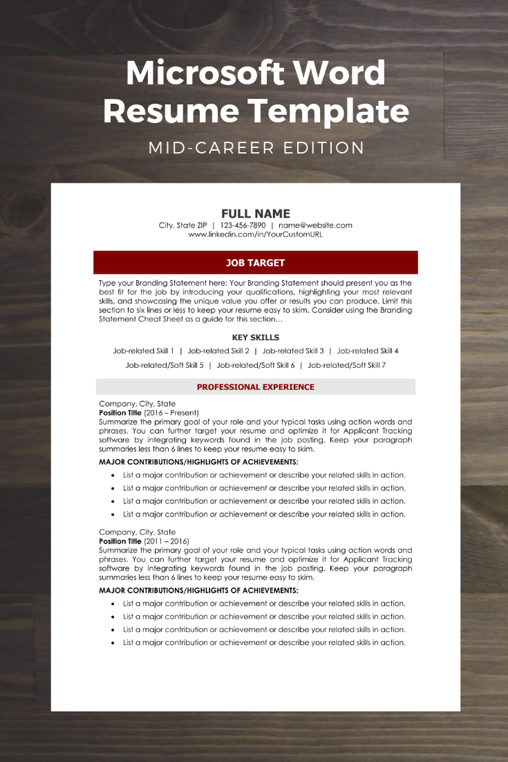 applicant tracking system resume test on microsoft word document proven to help mid career professionals pass applicant tracking software used by microsoft word document modern resume template resume