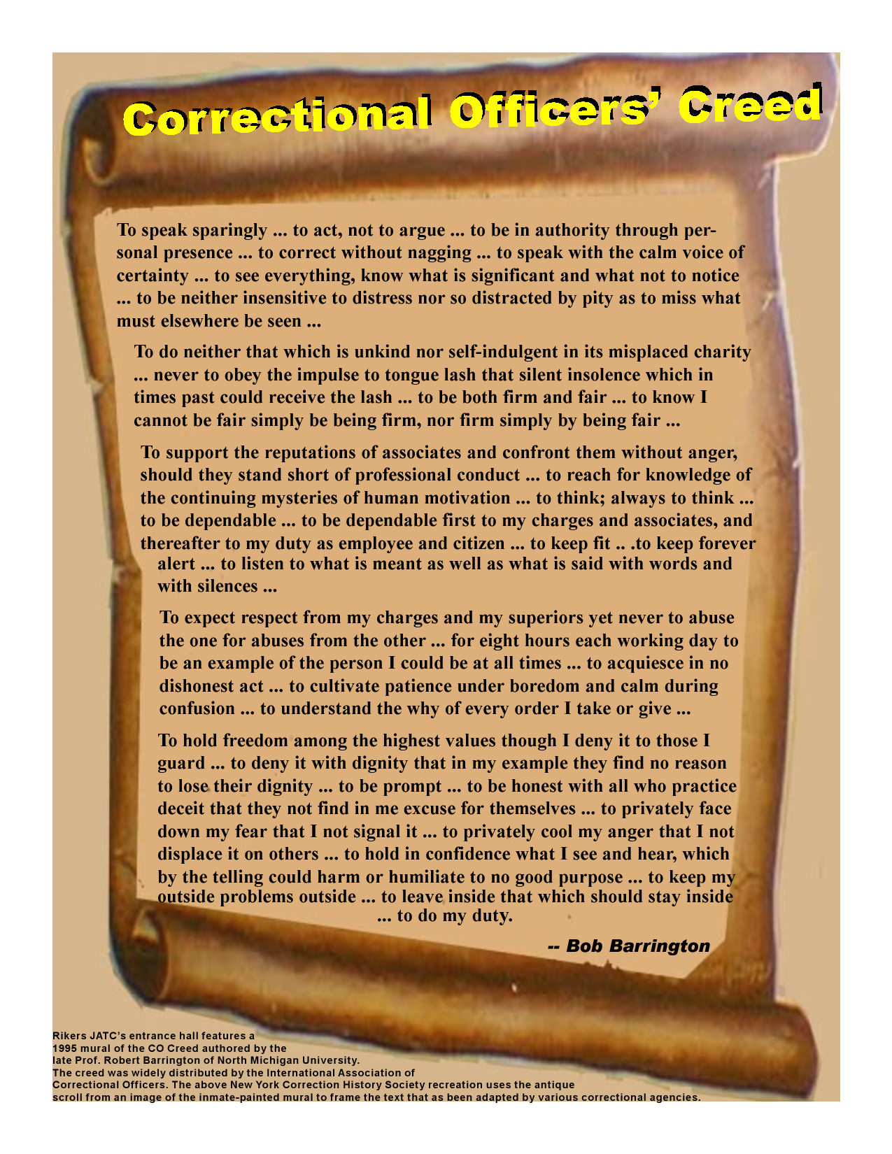 becoming a correctional officer on correctional officer creed correctional officer officer correction