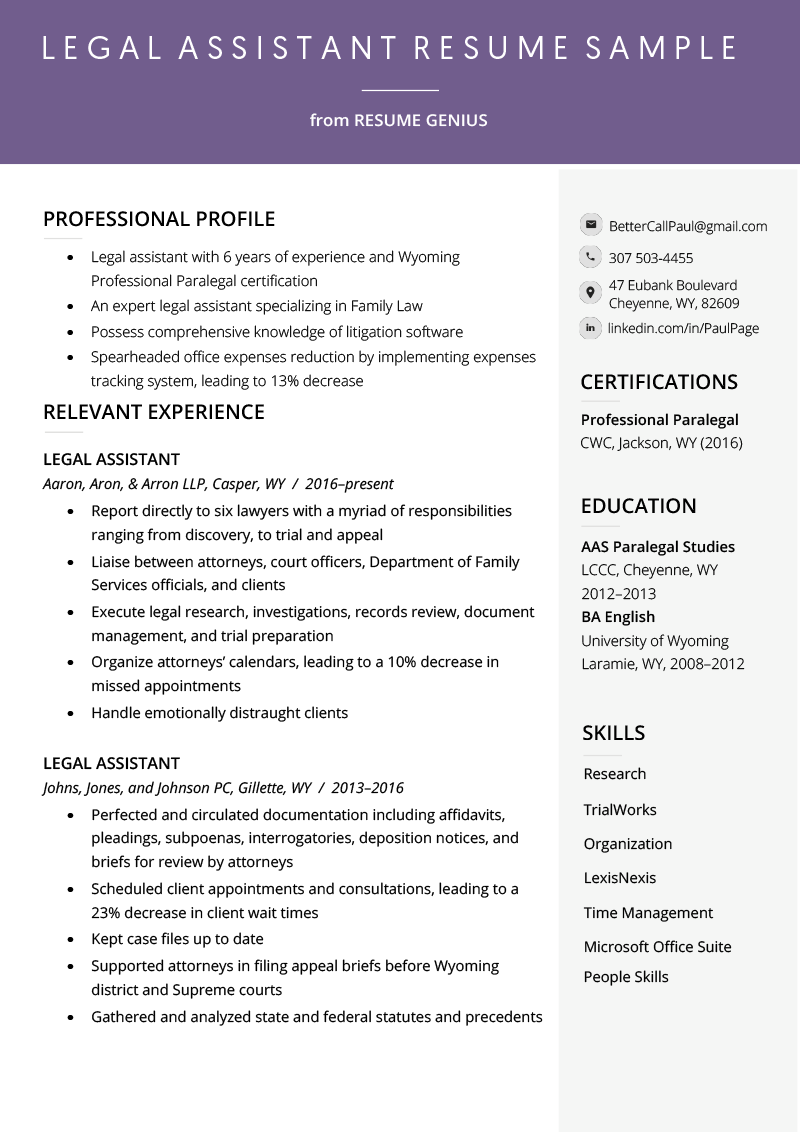 legal assistant resume example writing tips resume genius resume examples student resume administrative assistant resume legal resume samples for attorneys on legal assistant resume example writing tips resume genius resume examples student resume administrative assistant resume