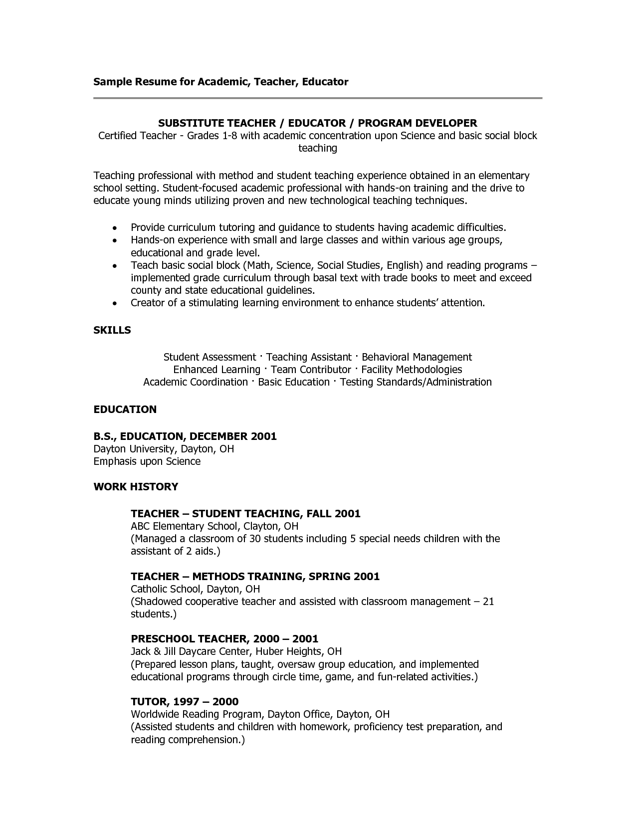 sample teacher resumes substitute teacher resume science lessons high school special education lesson plans teacher resume examples elementary teacher resume objective examples on sample teacher resumes substitute teacher resume science lessons high school special education lesson plans teacher resume examples